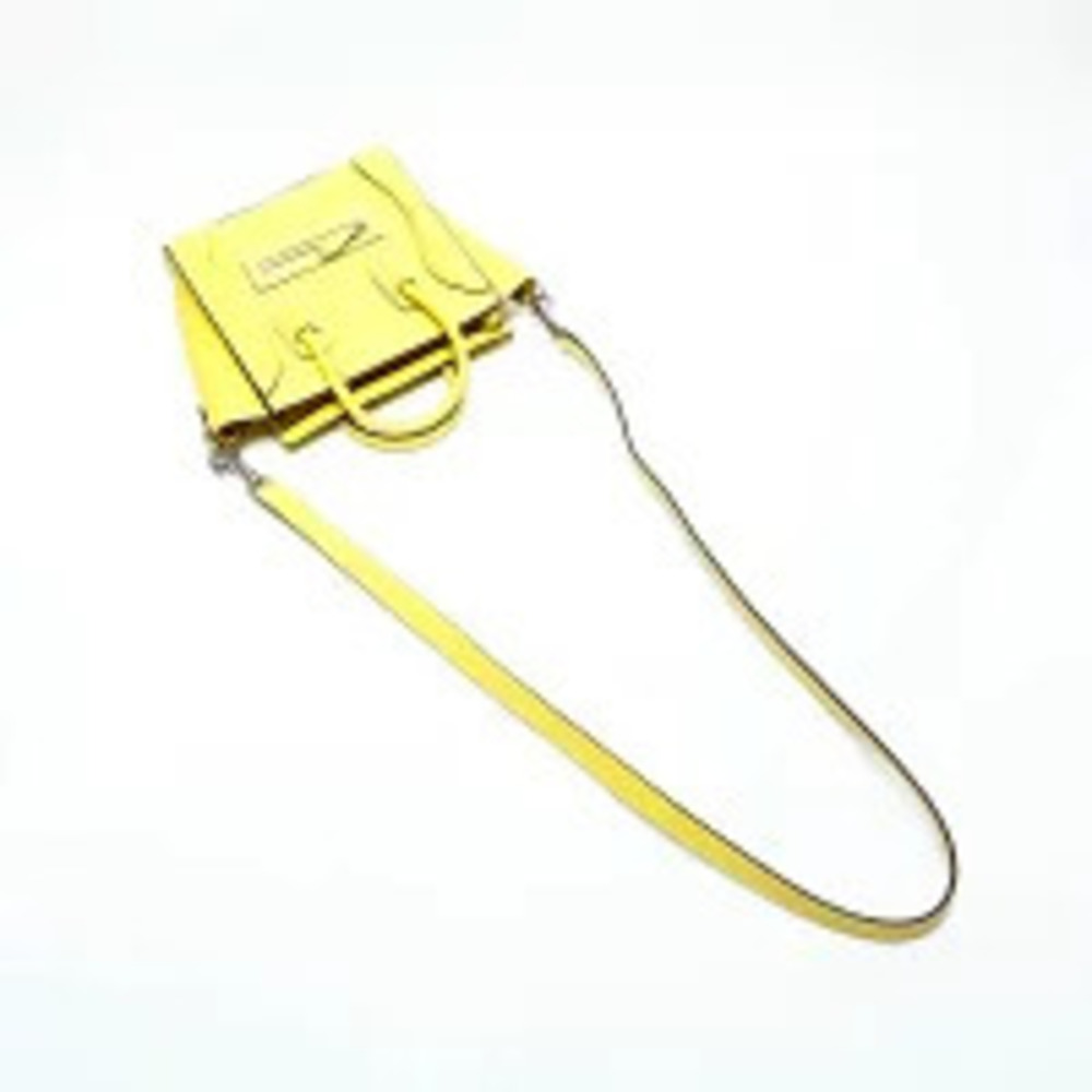 Celine Luggage Leather Handbag Yellow - Picture 10 of 13